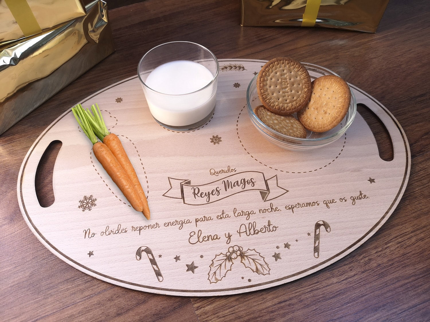 Bandeja para Papá Noel y Reyes Magos - Imagen 2